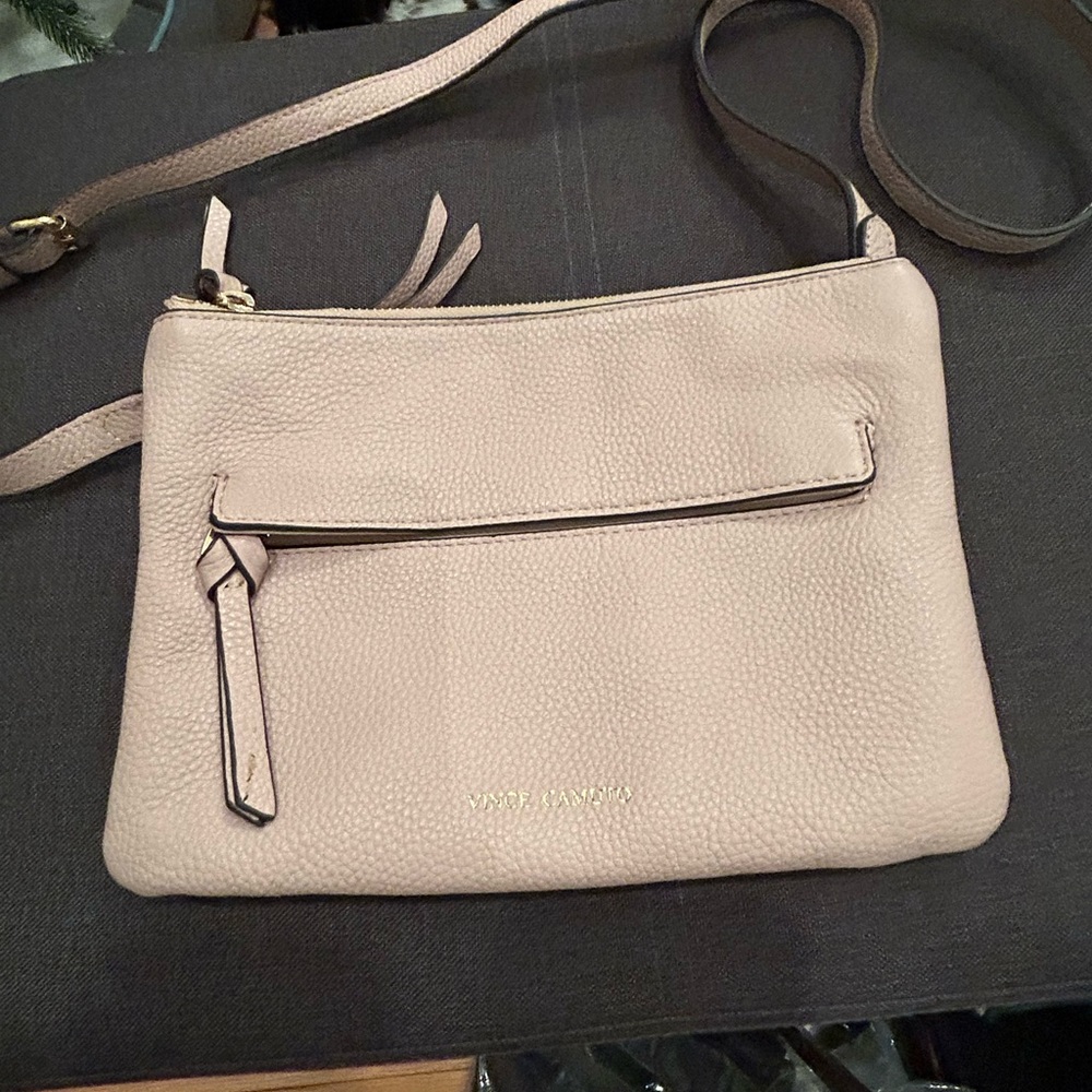 Vince Camuto Cream Crossbody Bag with Sleek Design
